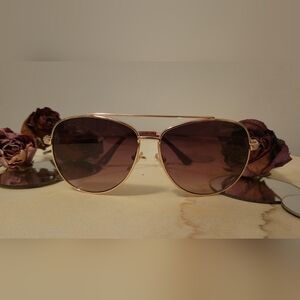 Tommy Hilfiger Siobhan WM OL415, Gold W/ Rhinestones, Women’s Aviator Sunglasses